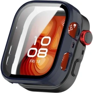 Hurtownia GSM - Etui ze szkłem do zegarka Bizon Case+Glass Watch do Huawei Watch Fit 4 Pro niebieskie - BIZ9475 - {ean13} - Hurt