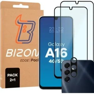 Hurtownia GSM - Bizon Edge 2 csomag 2x edzett üveg + 1x lencsevédő Samsung Galaxy A16 4G / 5G számára - BIZ9476 - {ean13} - Hurt