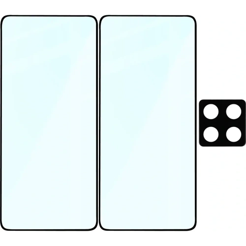 2x szkło na ekran + 1x szkło na aparat Bizon Edge 2 Pack do Xiaomi 14T Pro