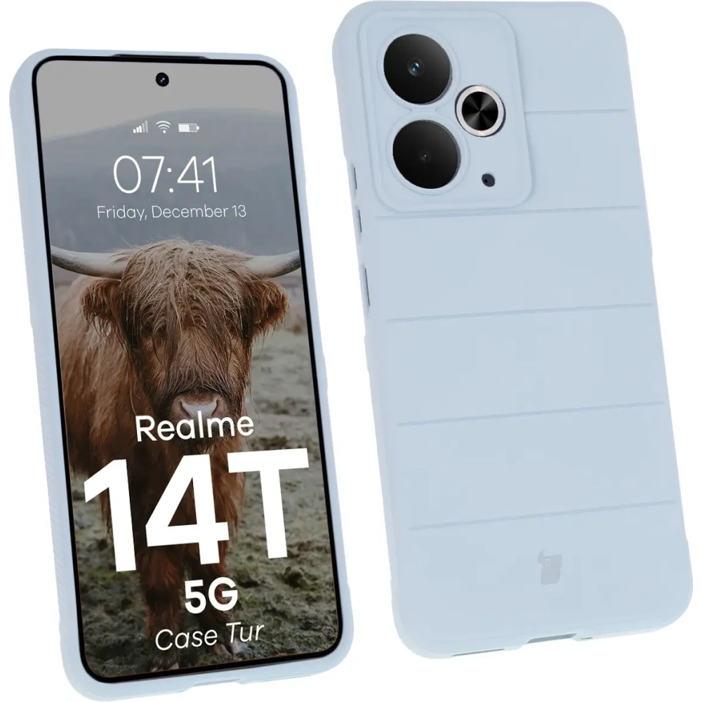 Husa Bizon Tur Realme 14T 5G albastru deschis
