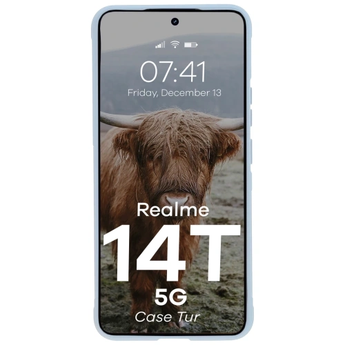 Pancerne etui Bizon Case Tur do Realme 14T 5G jasnoniebieskie