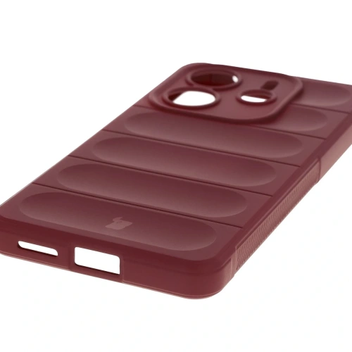 Pancerne etui Bizon Case Tur do Xiaomi Redmi Note 14 4G burgundowe