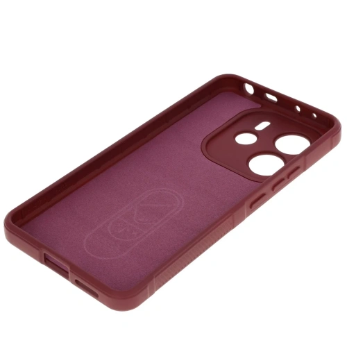 Pancerne etui Bizon Case Tur do Xiaomi Redmi Note 14 4G burgundowe