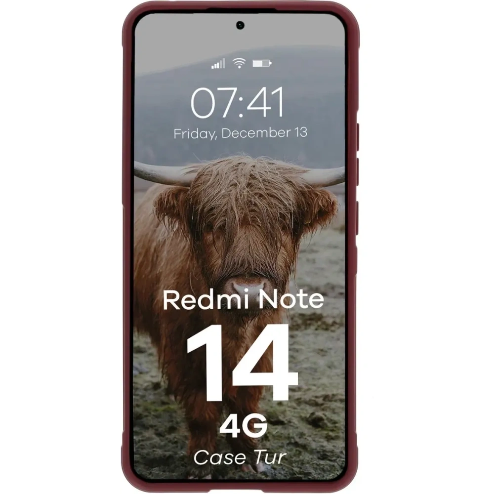 Hurtownia GSM - Pancerne etui Bizon Case Tur do Xiaomi Redmi Note 14 4G burgundowe - BIZ9482 - {ean13} - Hurt