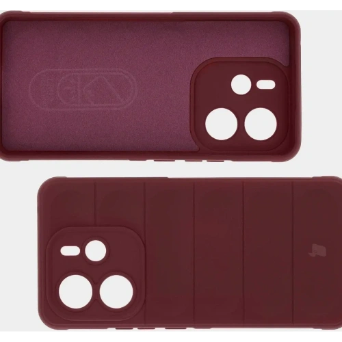 Pancerne etui Bizon Case Tur do Xiaomi Redmi Note 14 4G burgundowe