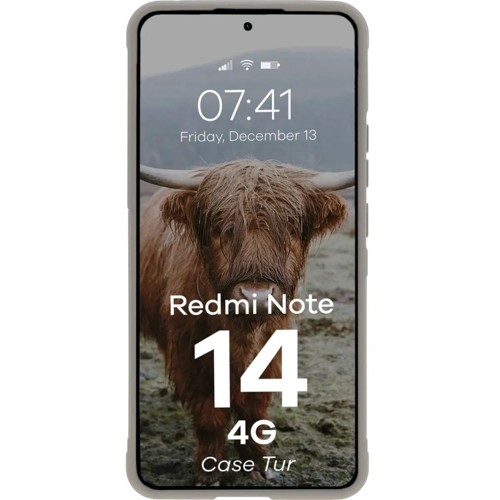 Hurtownia GSM - Bizon pouzdro Tur Xiaomi Redmi Note 14 4G světle šedé - BIZ9485 - {ean13} - Hurt