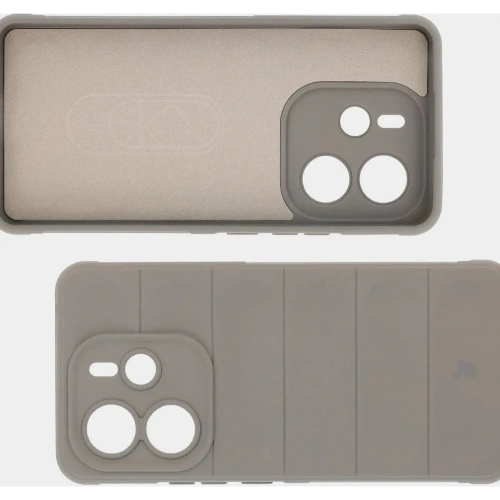 Pancerne etui Bizon Case Tur do Xiaomi Redmi Note 14 4G jasnoszare