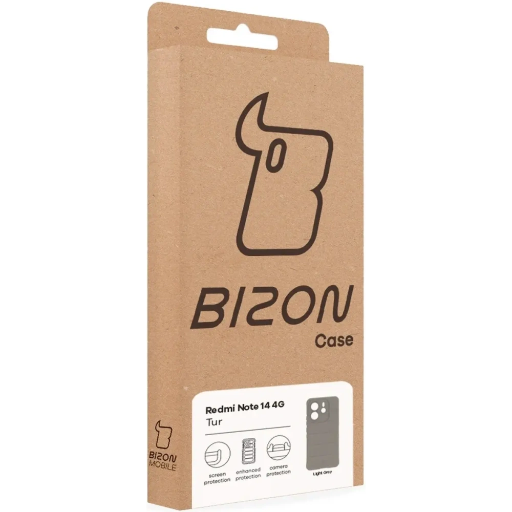 Hurtownia GSM - Bizon pouzdro Tur Xiaomi Redmi Note 14 4G světle šedé - BIZ9485 - {ean13} - Hurt