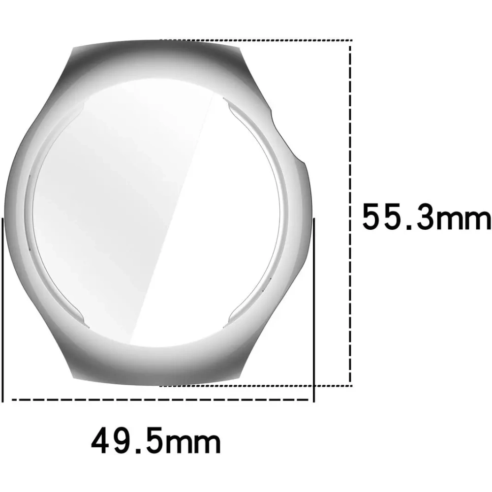 Hurtownia GSM - Etui z osłoną ekranu Bizon Case Watch Felipe do Huawei Watch 5 46mm srebrne - BIZ9486 - {ean13} - Hurt
