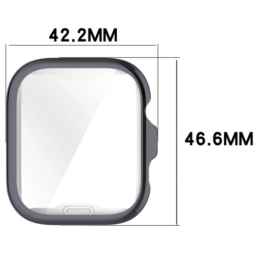 Etui z osłoną ekranu Bizon Case Watch Felipe do Huawei Watch Fit 4 Pro szare