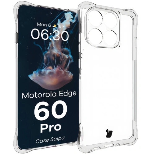 Elastyczne etui Bizon Case Salpa do Motorola Edge 60 Pro przezroczyste