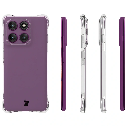 Elastyczne etui Bizon Case Salpa do Motorola Edge 60 Pro przezroczyste