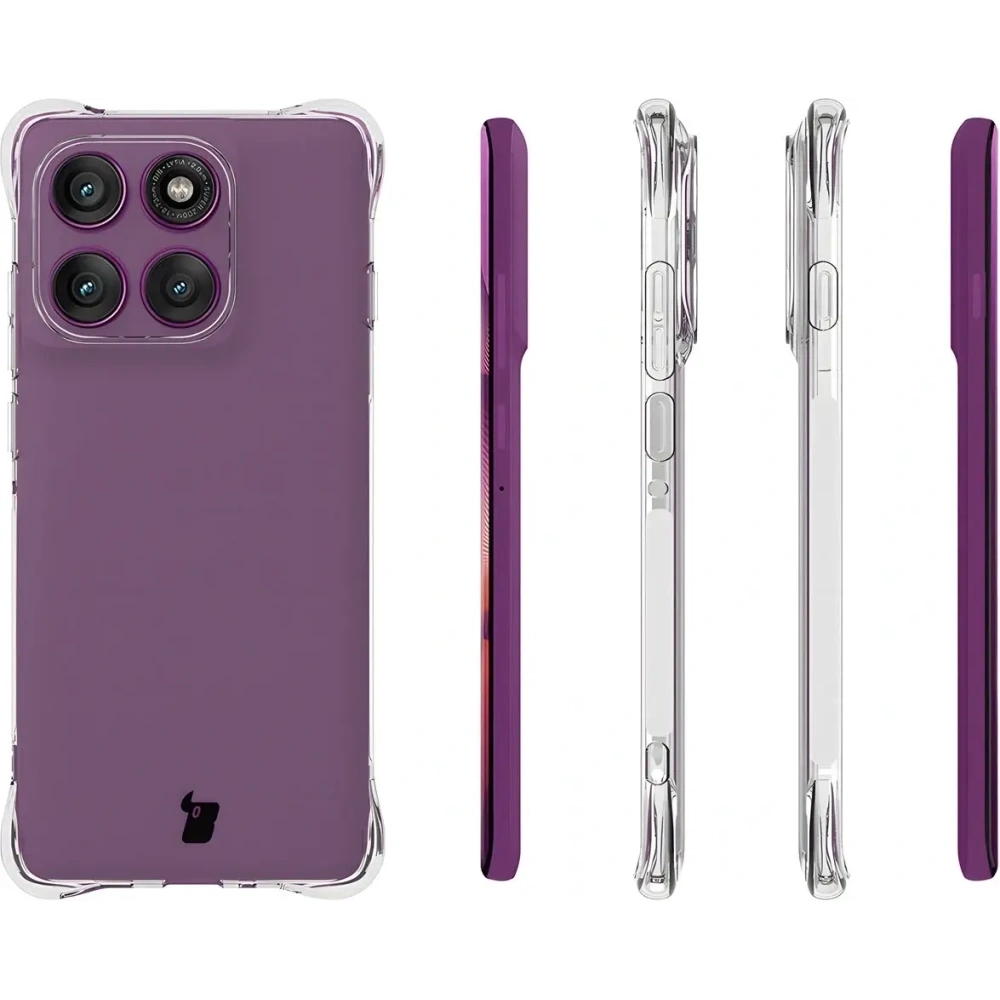 Hurtownia GSM - Elastyczne etui Bizon Case Salpa do Motorola Edge 60 Pro przezroczyste - BIZ9490 - {ean13} - Hurt