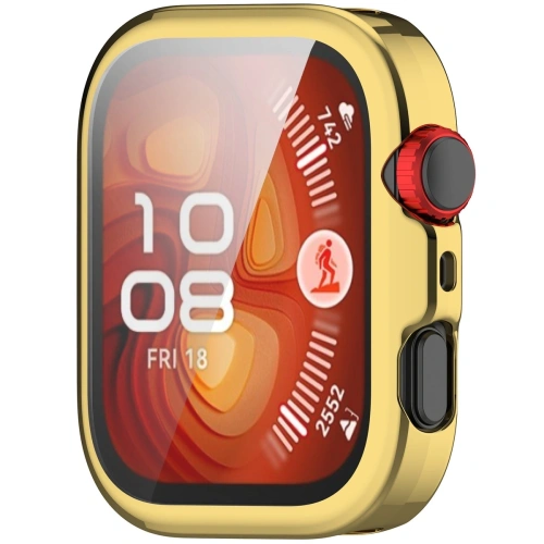 Etui z osłoną ekranu Bizon Case Watch Felipe do Huawei Watch Fit 4 Pro złote
