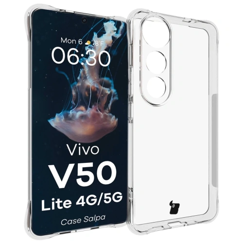 Elastyczne etui Bizon Case Salpa do Vivo V50 Lite 4G / 5G przezroczyste