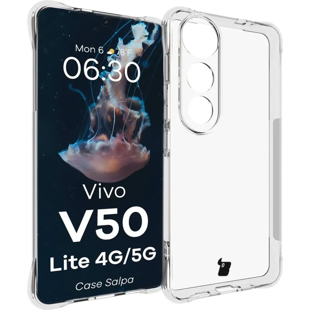 Hurtownia GSM - Elastyczne etui Bizon Case Salpa do Vivo V50 Lite 4G / 5G przezroczyste - BIZ9492 - {ean13} - Hurt