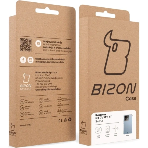 Elastyczne etui Bizon Case Salpa do Realme GT 7 / 7T przezroczyste