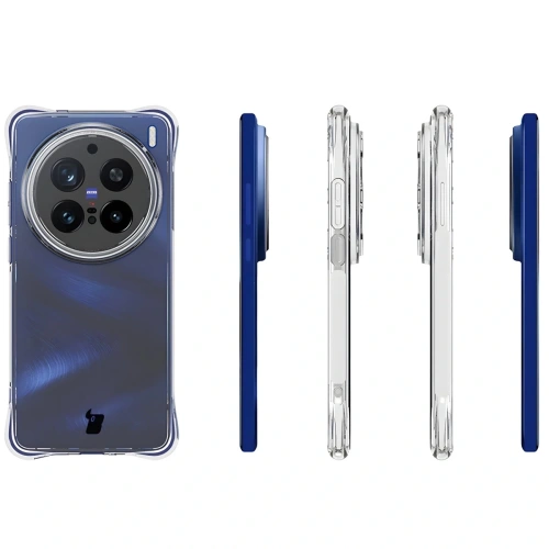 Elastyczne etui Bizon Case Salpa do Vivo X200 Pro przezroczyste