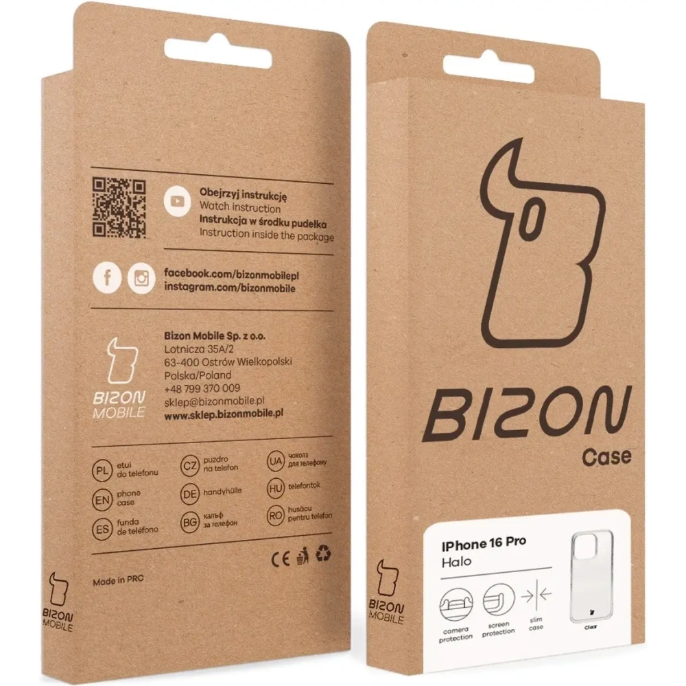 Hurtownia GSM - Bizon Case Halo Apple iPhone 16 Pro čirý - BIZ9494 - {ean13} - Hurt