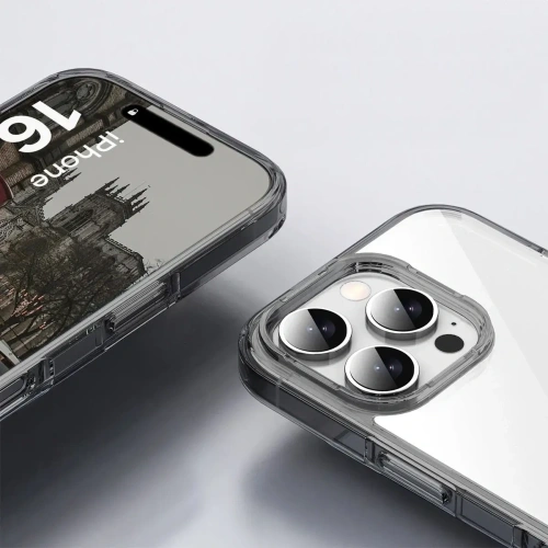 Etui Bizon Case Halo do Apple iPhone 16 Pro Max przydymione-czarne