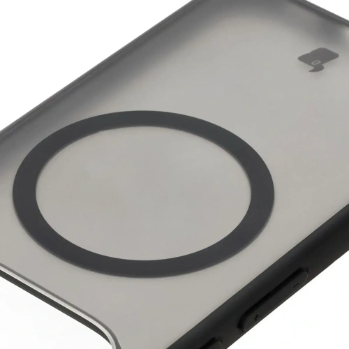 Etui z pierścieniem magnetycznym Bizon Case MatteO do Pixel 10 / 10 Pro przydymione-czarne