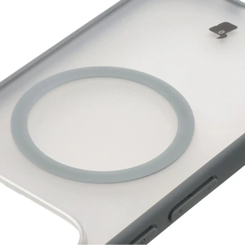 Etui z pierścieniem magnetycznym Bizon Case MatteO do Pixel 10 / 10 Pro przydymione-szare