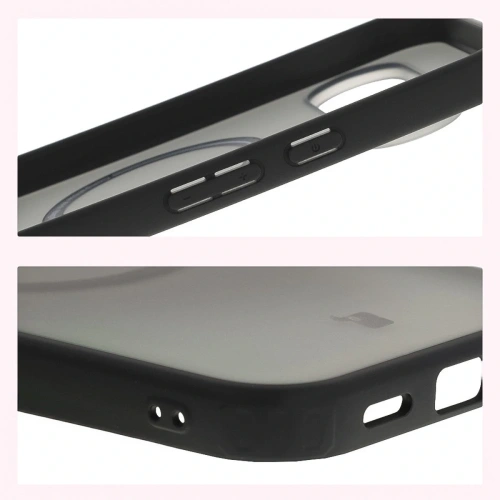 Etui z pierścieniem magnetycznym Bizon Case MatteO do Pixel 10 Pro XL przydymione-czarne