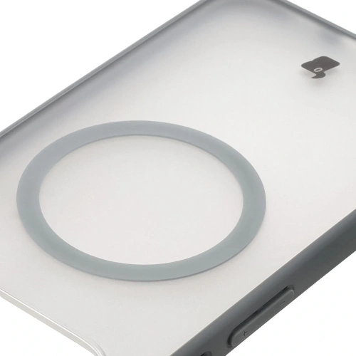 Etui z pierścieniem magnetycznym Bizon Case MatteO do Pixel 10 Pro XL przydymione-szare