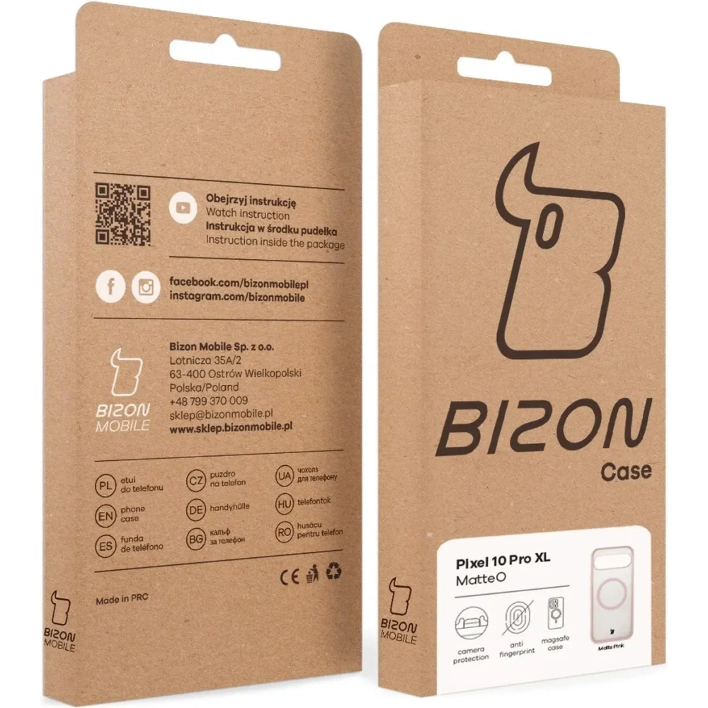 Hurtownia GSM - Bizon Case MatteO Magnetic Pixel 10 Pro XL füstös rózsaszín - BIZ9502 - {ean13} - Hurt