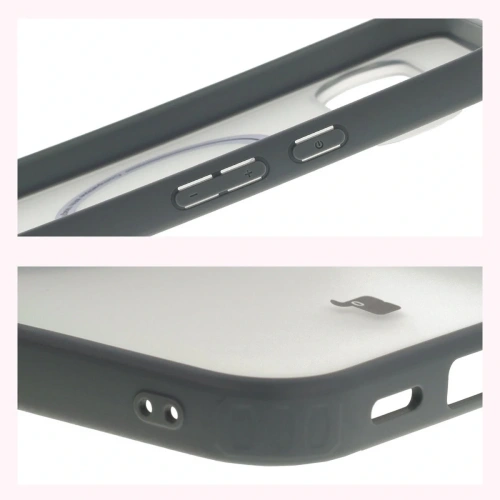 Etui z pierścieniem magnetycznym Bizon Case MatteO do Pixel 10 Pro XL przydymione-szare