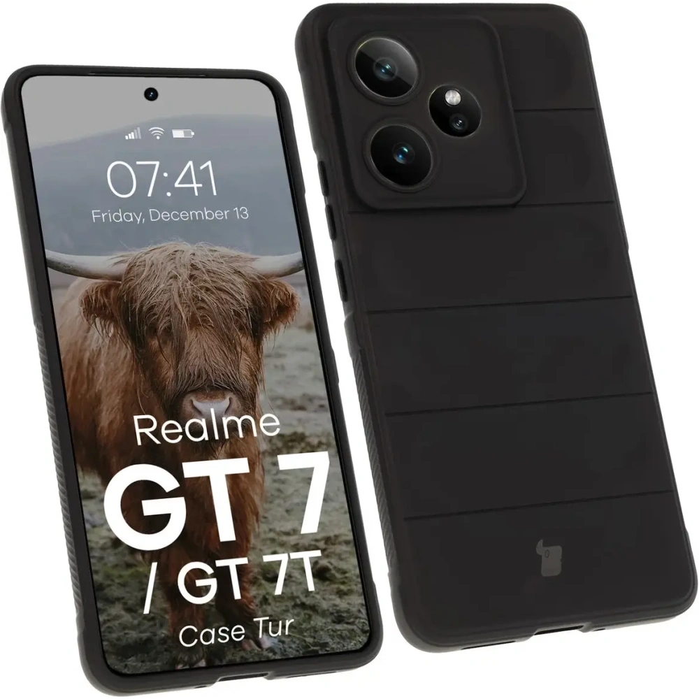 Hurtownia GSM - Pancerne etui Bizon Case Tur do Realme GT 7 / 7T czarne - BIZ9508 - {ean13} - Hurt