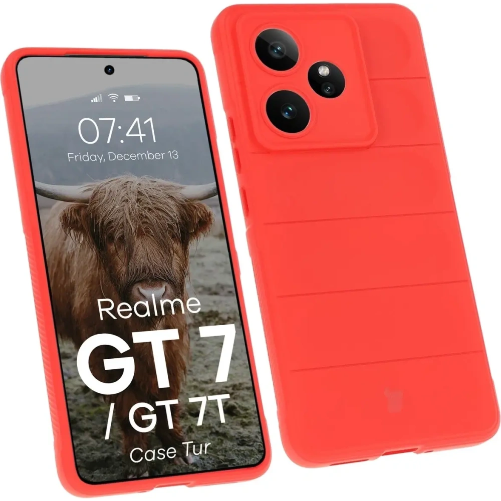 Hurtownia GSM - Pancerne etui Bizon Case Tur do Realme GT 7 / 7T czerwone - BIZ9509 - {ean13} - Hurt