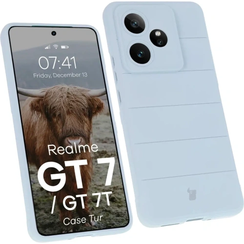 Pancerne etui Bizon Case Tur do Realme GT 7 / 7T jasnoniebieskie