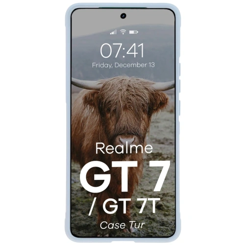 Pancerne etui Bizon Case Tur do Realme GT 7 / 7T jasnoniebieskie