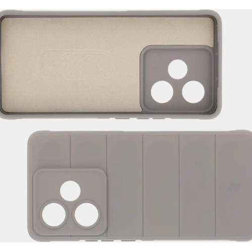 Pancerne etui Bizon Case Tur do Realme GT 7 / 7T jasnoszare