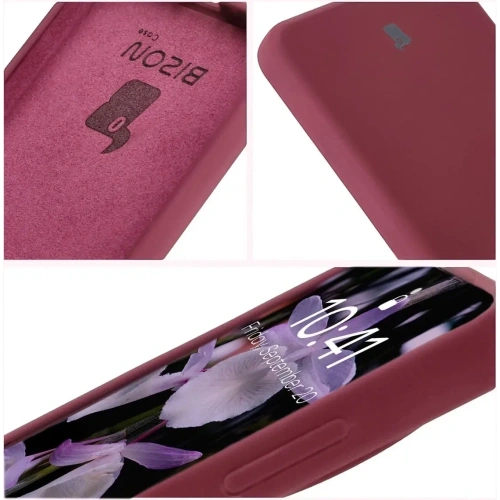 Silikonowe etui Bizon Soft Case do OnePlus 13R ciemnofioletowe