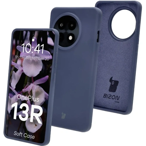 Silikonowe etui Bizon Soft Case do OnePlus 13R ciemnoniebieskie