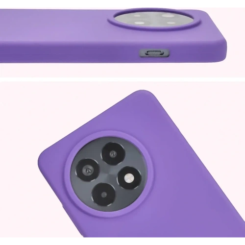 Silikonowe etui Bizon Soft Case do OnePlus 13R fioletowe