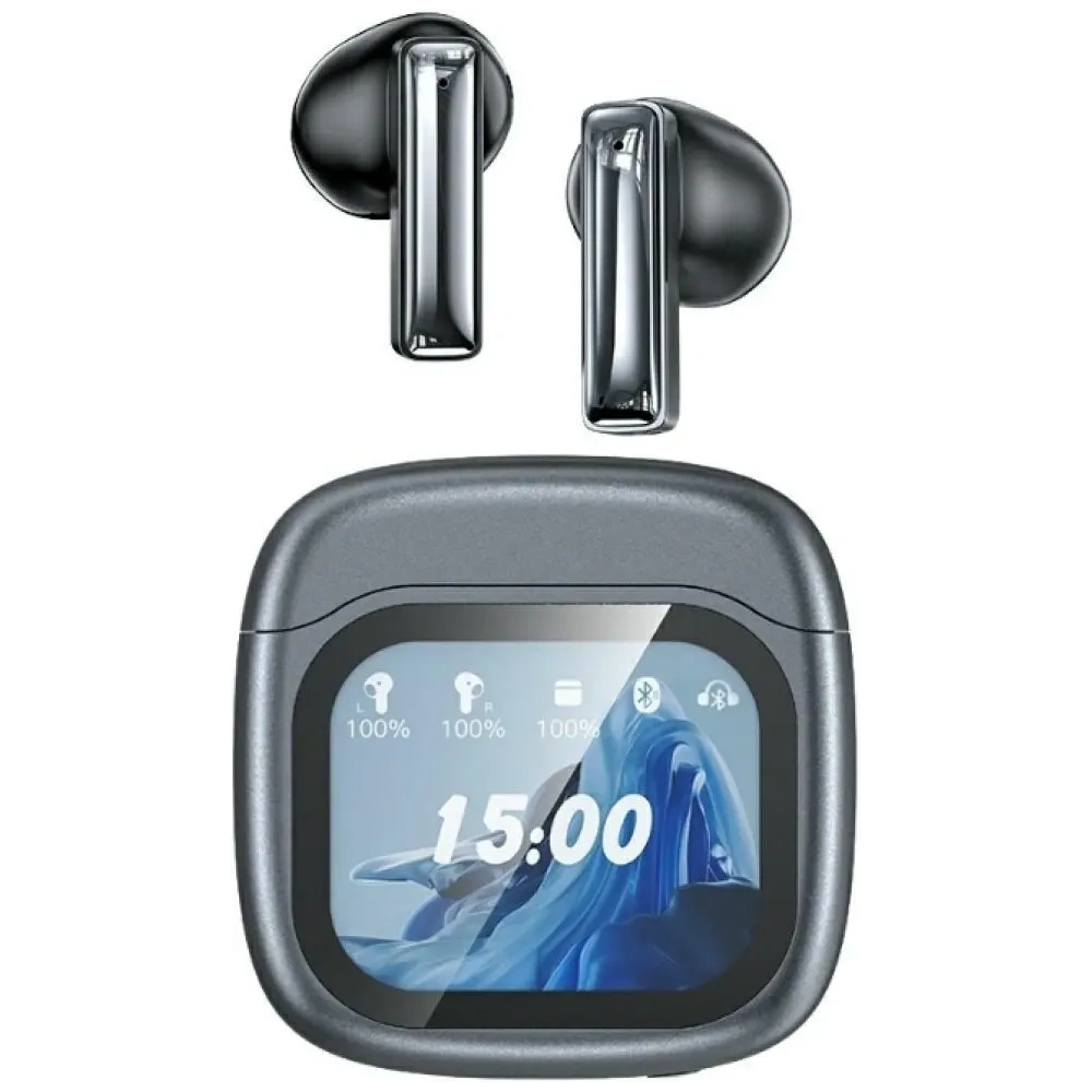 Hurtownia GSM - AWEI TP100 ENC Vezeték nélküli Fülhallgató Bluetooth 5.4 TWS + Dokkoló Állomás Fekete - AWEI255 - {ean13} - Hurt