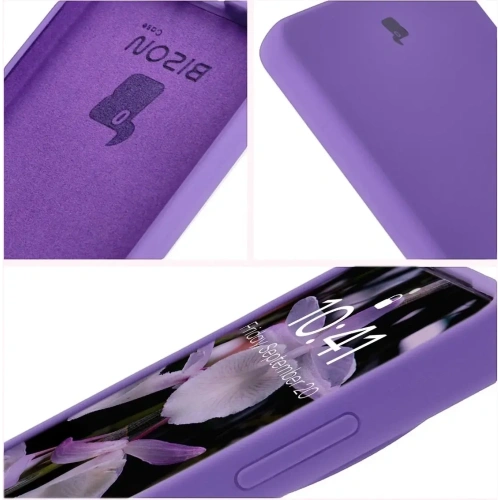 Silikonowe etui Bizon Soft Case do OnePlus 13R fioletowe