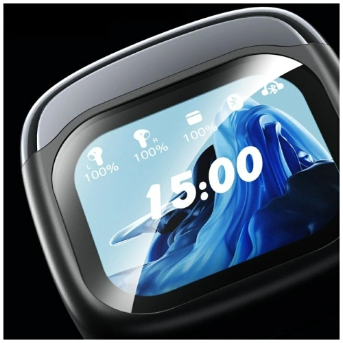 Bezprzewodowe słuchawki douszne AWEI TP100 ENC Bluetooth 5.4 TWS + stacja dokująca czarny