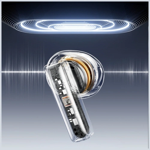 Bezprzewodowe słuchawki douszne AWEI TP100 ENC Bluetooth 5.4 TWS + stacja dokująca czarny