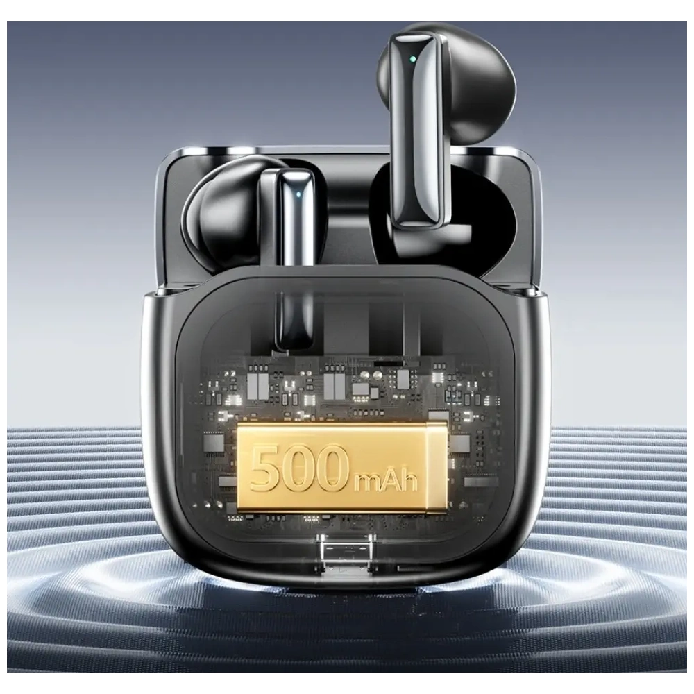 Hurtownia GSM - Căști wireless in-ear AWEI TP100 ENC Bluetooth 5.4 TWS + stație de docking neagră - AWEI255 - {ean13} - Hurt