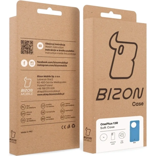 Silikonowe etui Bizon Soft Case do OnePlus 13R niebieskie