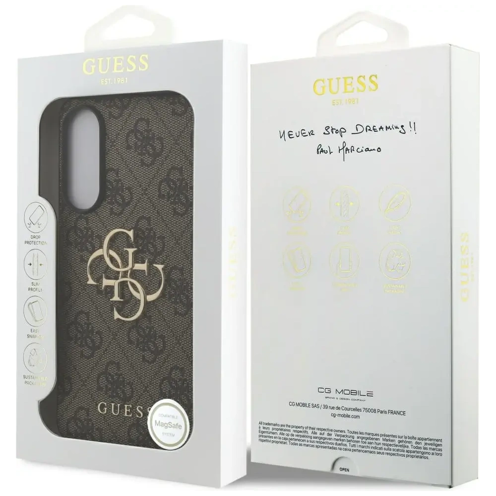 Wholesale Guess Big 4G Logo Classic Logo Samsung Galaxy S25 Edge brown - GUE4589 - {ean13} - Hurt