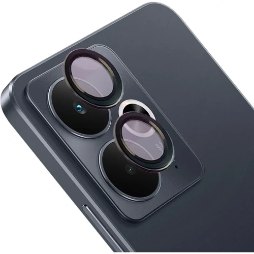 Szkło na aparat Bizon Glass Snap Lens do Realme 14 5G / 14T 5G czarna ramka