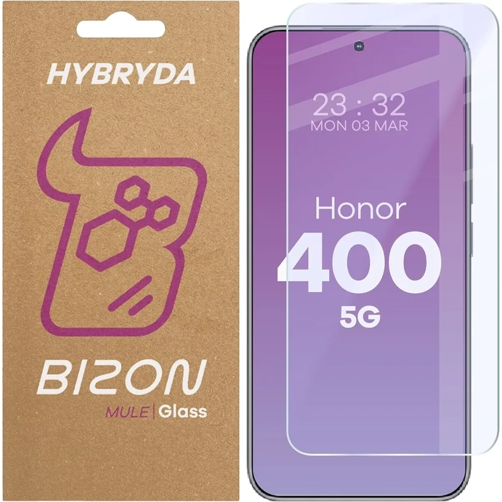 Hurtownia GSM - Elastyczne szkło hybrydowe Bizon Glass Mule do Honor 400 5G - BIZ9523 - {ean13} - Hurt