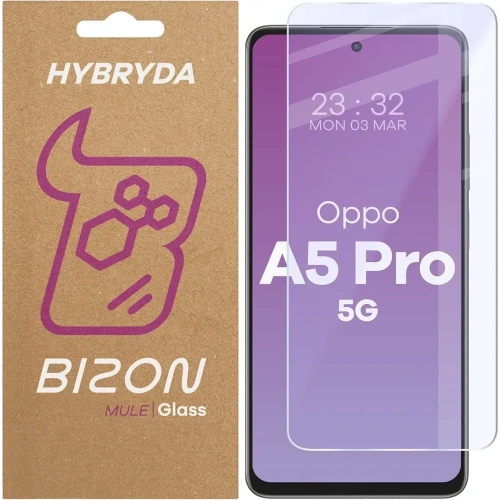 Elastyczne szkło hybrydowe Bizon Glass Mule do Oppo A5 Pro 5G