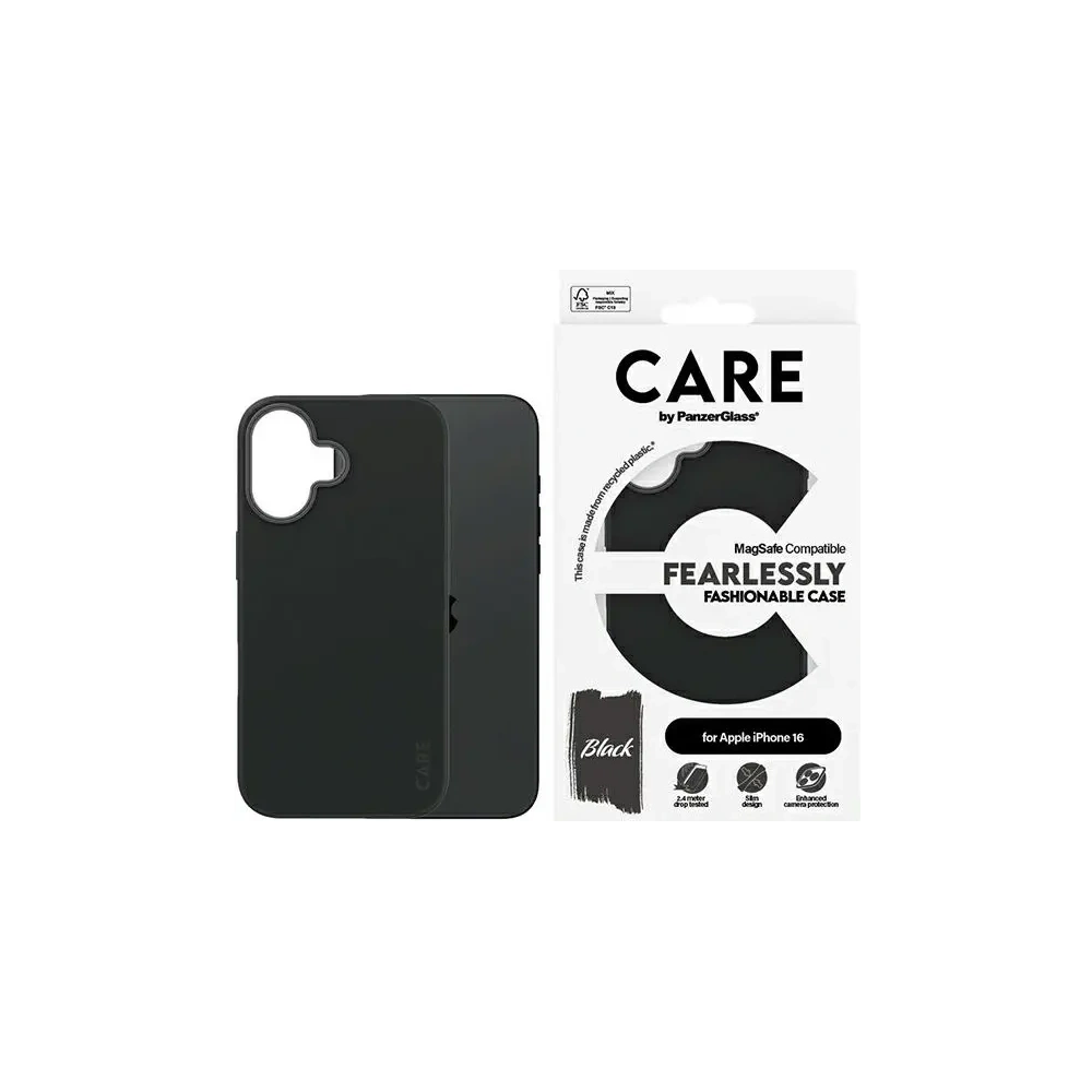 Hurtownia GSM - CARE od PanzerGlass Fashion MagSafe Apple iPhone 16 černá - PZG970 - {ean13} - Hurt