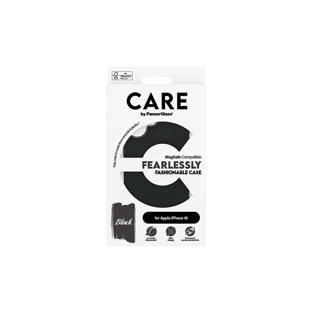 Hurtownia GSM - CARE od PanzerGlass Fashion MagSafe Apple iPhone 16 černá - PZG970 - {ean13} - Hurt
